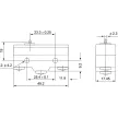 TRACON LS15G-B - Helyzetkapcsoló, ütközős 1xCO, 2A/230V AC-15, 0,3A/250V DC-13 IP00