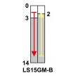 TRACON LS15GM-B - Helyzetkapcsoló, rugószáras 1xCO, 2A/230V AC-15, 0,3A/250V DC-13, 49mm, IP00