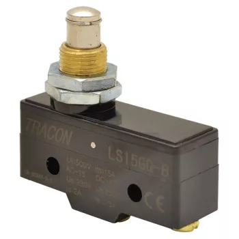   TRACON LS15GQ-B - Helyzetkapcsoló, hosszú kúpos, ütküzős 1xCO, 2A/230V AC-15, 0,3A/250V DC-13, IP00