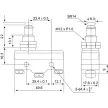 TRACON LS15GQ-B - Helyzetkapcsoló, hosszú kúpos, ütküzős 1xCO, 2A/230V AC-15, 0,3A/250V DC-13, IP00