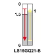 TRACON LS15GQ21-B - Helyzetkapcsoló, görgős 1xCO, 2A/230V AC-15, 0,3A/250V DC-13, 90°, IP00