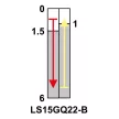 TRACON LS15GQ22-B - Helyzetkapcsoló, görgős 1xCO, 2A/230V AC-15, 0,3A/250V DC-13, IP00