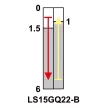 TRACON LS15GQ22-B - Helyzetkapcsoló, görgős 1xCO, 2A/230V AC-15, 0,3A/250V DC-13, IP00