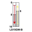TRACON LS15GW-B - Helyzetkapcsoló, rugószáras 1xCO, 2A/230V AC-15, 0,3A/250V DC-13, 48mm, IP00