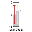 TRACON LS15GW-B - Helyzetkapcsoló, rugószáras 1xCO, 2A/230V AC-15, 0,3A/250V DC-13, 48mm, IP00