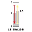 TRACON LS15GW22-B - Helyzetkapcsoló, rugószáras-görgős 1xCO, 2A/230V AC-15, 0,3A/250V DC-13, 19mm, IP00