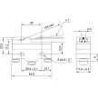 TRACON LS15HW24-B - Helyzetkapcsoló, rugószáras 1xCO, 2A/230V AC-15, 0,3A/250V DC-13, 110mm, IP00