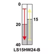 TRACON LS15HW24-B - Helyzetkapcsoló, rugószáras 1xCO, 2A/230V AC-15, 0,3A/250V DC-13, 110mm, IP00