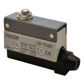   TRACON LS7100 - Helyzetkapcsoló, ütközős 1xCO, 2A/230V AC-15, 0,3A/250V DC-13, IP40