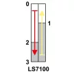 TRACON LS7100 - Helyzetkapcsoló, ütközős 1xCO, 2A/230V AC-15, 0,3A/250V DC-13, IP40