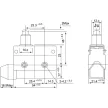 TRACON LS7110 - Helyzetkapcsoló, kúpos, ütközős 1xCO, 2A/230V AC-15, 0,3A/250V DC-13, 22mm, IP40