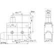 TRACON LS7110 - Helyzetkapcsoló, kúpos, ütközős 1xCO, 2A/230V AC-15, 0,3A/250V DC-13, 22mm, IP40
