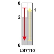 TRACON LS7110 - Helyzetkapcsoló, kúpos, ütközős 1xCO, 2A/230V AC-15, 0,3A/250V DC-13, 22mm, IP40