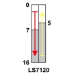 TRACON LS7120 - Helyzetkapcsoló, rugószáras 1xCO, 2A/230V AC-15, 0,3A/250V DC-13, 65mm, IP40