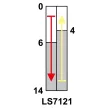 TRACON LS7121 - Helyzetkapcsoló, rugószáras-görgős 1xCO, 2A/230V AC-15, 0,3A/250V DC-13, 65mm, IP40