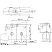 TRACON LS7140 - Helyzetkapcsoló, rugószáras 1xCO, 2A/230V AC-15, 0,3A/250V DC-13, 46mm, IP40
