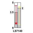 TRACON LS7140 - Helyzetkapcsoló, rugószáras 1xCO, 2A/230V AC-15, 0,3A/250V DC-13, 46mm, IP40
