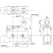 TRACON LS7141 - Helyzetkapcsoló, rugószáras-görgős 1xCO, 2A/230V AC-15, 0,3A/250V DC-13, 47mm, IP40