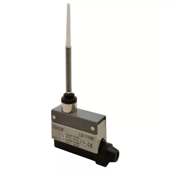   TRACON LS7166 - Helyzetkapcsoló, rugószáras-pálcás 1xCO, 2A/230V AC-15, 0,3A/250V DC-13, 86mm, IP40