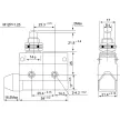 TRACON LS7310 - Helyzetkapcsoló, kúpos, ütközős 1xCO, 2A/230V AC-15, 0,3A/250V DC-13, 25mm, IP40