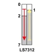 TRACON LS7312 - Helyzetkapcsoló, görgős 1xCO, 2A/230V AC-15, 0,3A/250V DC-13, 90°, IP40