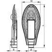 TRACON LSJA240W - LED utcai világítás, fix rögzítéssel 100-240 VAC, 240 W, 24000 lm, 50000 h, IP65, 4500K, EEI=F