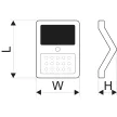 TRACON LSLBB3W - Napelemes LED fali világítótest mozgásérzékelővel, fekete 3,2 W, 4000 K, 400 lm, IP65, 3,7 V, 2 Ah