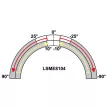 TRACON LSME8104 - Helyzetkapcsoló, lengőkar-görgő 1xNO+1xNC, 2A/230V AC-15, 0,3A/250V DC-13, 30mm, IP65