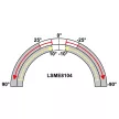 TRACON LSME8104 - Helyzetkapcsoló, lengőkar-görgő 1xNO+1xNC, 2A/230V AC-15, 0,3A/250V DC-13, 30mm, IP65
