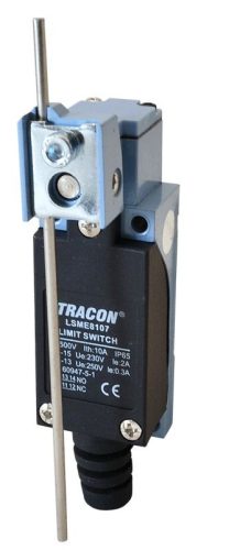 TRACON LSME8107 - Helyzetkapcsoló, billenőkar-pálca 1xNO+1xNC, 2A/230V AC-15, 0,3A/250V DC-13, 0-100mm, IP65
