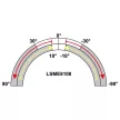 TRACON LSME8108 - Helyzetkapcsoló, lengőkar-görgő 1xNO+1xNC, 2A/230V AC-15, 0,3A/250V DC-13, 20-90mm, IP65