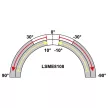 TRACON LSME8108 - Helyzetkapcsoló, lengőkar-görgő 1xNO+1xNC, 2A/230V AC-15, 0,3A/250V DC-13, 20-90mm, IP65