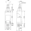 TRACON LSME8112 - Helyzetkapcsoló, nyomógörgős 1xNO+1xNC, 2A/230V AC-15, 0,3A/250V DC-13, IP65