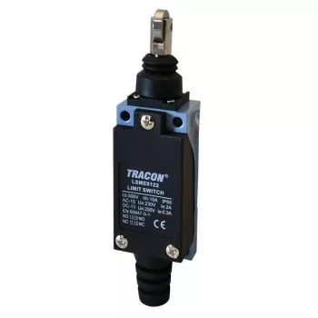   TRACON LSME8122 - Helyzetkapcsoló, nyomógörgős 1xNO+1xNC, 2A/230V AC-15, 0,3A/250V DC-13, 90°, IP65