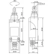 TRACON LSME8122 - Helyzetkapcsoló, nyomógörgős 1xNO+1xNC, 2A/230V AC-15, 0,3A/250V DC-13, 90°, IP65