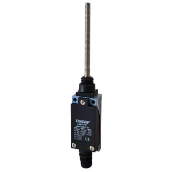   TRACON LSME9101 - Helyzetkapcsoló, rugószáras (acél) 1xNO+1xNC, 2A/230V AC-15, 0,3A/250V DC-13, 100mm, IP65