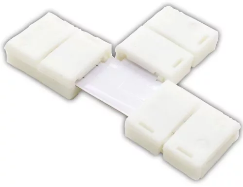 TRACON LSZTT8 - Forrasztás nélküli "T" gyorscsatl. egyszínű LED szalagokhoz W=8 mm, 2P