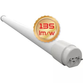   TRACON LT8GH609CW - Üveg LED világító cső, opál burás 230 V, 50 Hz, G13, 9 W, 1220 lm, 6500 K, 200°, EEI=D