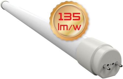 TRACON LT8GH609NW - Üveg LED világító cső, opál burás 230 V, 50 Hz, G13, 9 W, 1220 lm, 4000 K, 200°, EEI=D
