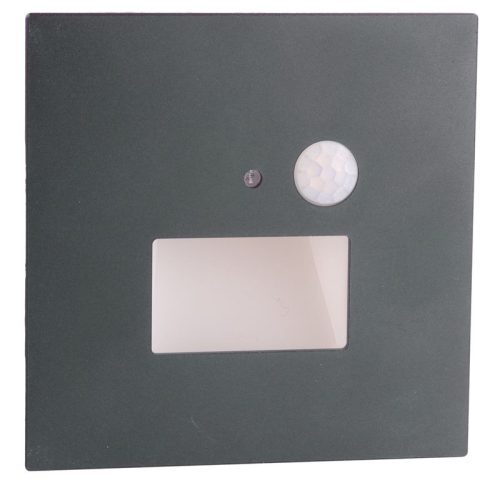 TRACON LVS03MA - Mágneses előlap LVS03M süllyesztett világítótesthez,antracit 86,5x86,5x2mm