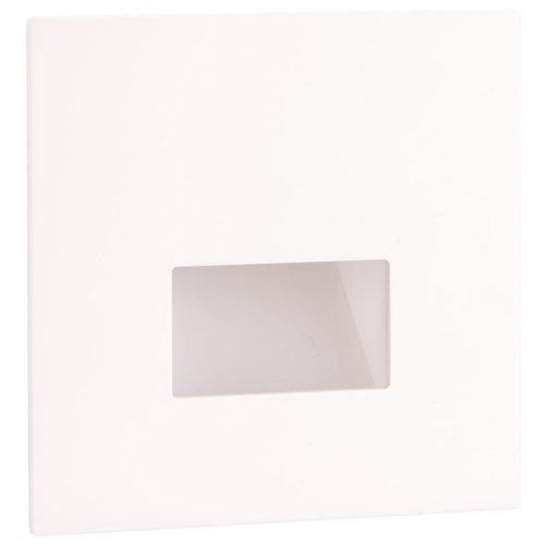 TRACON LVS03W - Mágneses előlap LVS03 süllyesztett világítótesthez, fehér 86,5x86,5x2mm