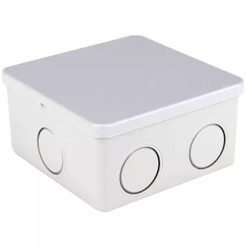   TRACON MED884 - Elektronikai doboz, világos szürke, teli fedéllel 80×80×40mm, IP44