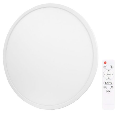 TRACON MFCRGB36W - Kerek mennyezeti lámpa, távirányítóval, RGB-vel 230V, 50Hz, 36W, 2500lm, 3000-6000K + RGB, D=400mm,EEI=G