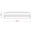 TRACON MFK20CCT - LED mennyezeti lámpa színhőállító kapcsolóval 230V,50Hz,20W, 2000lm, 3000K/4000K/6500K, IP65,D=200mm,EEI=F
