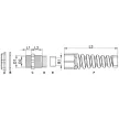 TRACON MG-20TG - Metrikus tömítőszelence törésgátló kábelbevezetővel M20×1.5mm