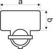 TRACON MP2 - Mérőóra plomba 27×13mm