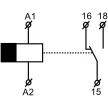 TRACON NARIDOFFS - Elengedéskésleltetéses tápfeszültség vezérelt időrelé AC/DC 12-240V, 0,1s-10m, 16A/AC1, 250VAC/24VDC