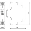 TRACON NARIDOFF - Egyfunkciós (elengedéskésleltetéses) időrelé AC/DC 12-240V, 0,1s-10d, 16A/AC1, 250VAC/24VDC