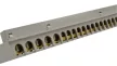 TRACON NPE-Z-38 - Szigetelt földelősín (N/PE) EDSS-18/. mod.elosztóhoz 230/400VAC, 100A, 13,7×26,6mm, L=360 mm, 38P, IP20
