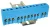 TRACON NPE-ZB - Szigetelt földelősín (N/PE), zárt, kék 230/400VAC, 63A, 6×9mm, 12P, IP20